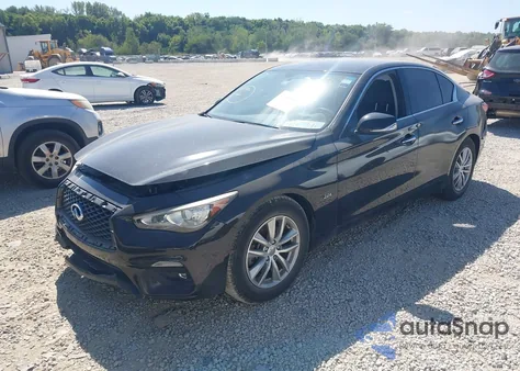 2018 Infiniti Q50 2.0T Pure z USA, uszkodzony, nr VIN JN1CV7AP7JM240128